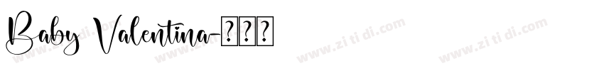 Baby Valentina字体转换